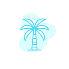 Vector illustration, palm icon design template