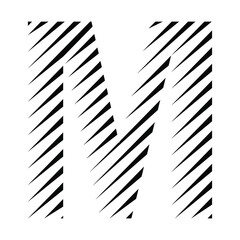 letter M logo vector art. m logo vector line art.