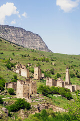 Egikhal tower complex. Dzheyrakh region. The Republic of Ingushetia