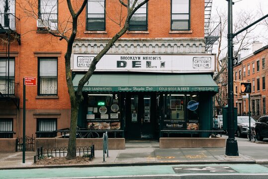 A storefront on a street corner - Brooklyn Heights Deli in, Brooklyn Heights, Brooklyn, New York
