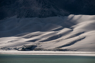 Sand Dunes near Yarlung Zangbo River in Tibet