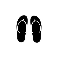 flip flops icon and  summer symbol
