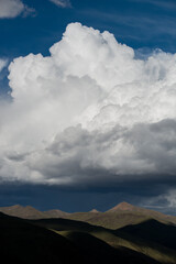 Tibetan Mountains with Thunder Clouds