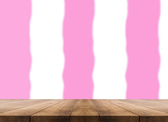 3D rendering, wooden top table on isolate natural and color background 
