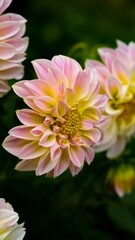 pink and yellow chrysanthemum 