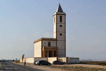 Obraz premium Church in the Salinas Cabo de Gata