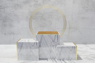 white Marble concept scene stage showcase for new product, promotion sale, banner, presentation, cosmetic. with copy space