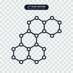atom icon symbol template for graphic and web design collection logo vector illustration