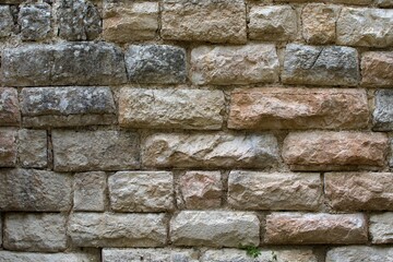 ancient fortress stone wall texture close up