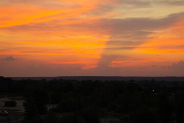 clouds in the while sunrise 