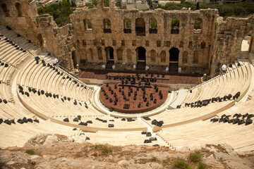 Theatre of Dionysus below the Acropolis in Athens, Greece