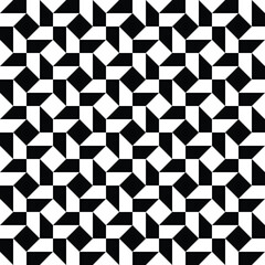 geometric seamless pattern. black and white pillow vector background.