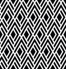 Abstract geometric seamless pattern. with stripes. black and white texture vector background.