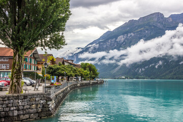 Clouds over Brienzer Lake in Switzerland
