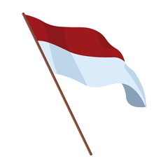 indonesia flag waving