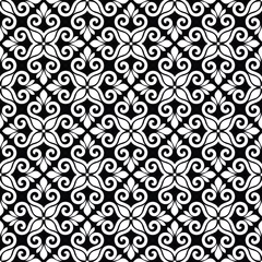 Fototapete Abstract seamless floral damask. ornamental style vector background. © AJ Design