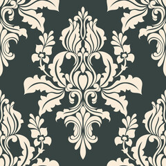 Damask seamless pattern. element. classical luxury old fashioned victorian texture floral, wallpapers, textile, wrapping vector background.