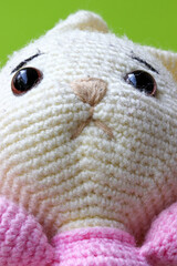 close-up of a toy rabbit  detail