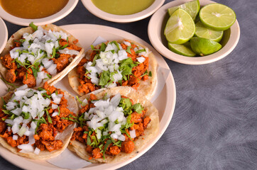 Tacos Adobada Res Mexican Food