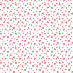 Watercolor seamless paper Simple wildflowers.Watercolor floral seamless pattern .White flower ornament.