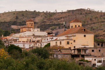 small town on the side of a mountain in southern Spain