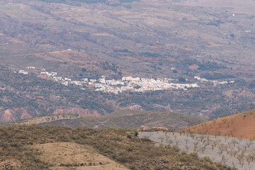 small town on the side of a mountain in southern Spain