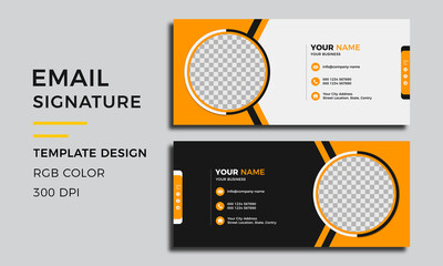 Creative clean modern email signature template design