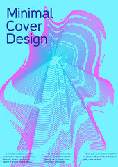 Minimum vector coverage. Creative fluid backgrounds from current forms