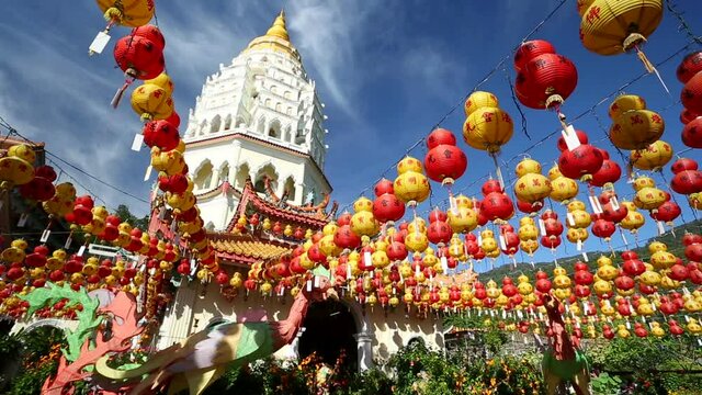 Kek Lok Si Temple Chinese New Year Penang Malaysia