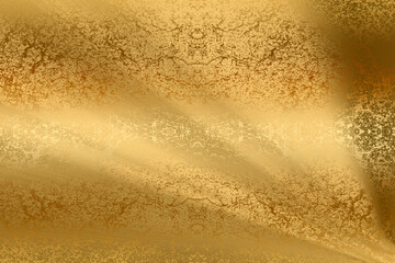 Golden Abstract  decorative paper texture  background  for  artwork  - Illustration