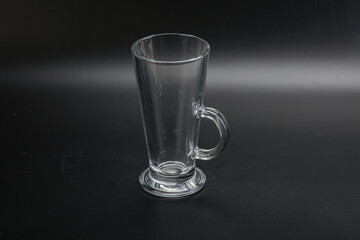 Empty glass cup for drinks
