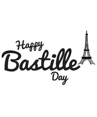 Fototapeta na wymiar Happy bastille day svg design