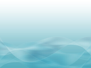 Obraz premium Abstract pastel aqua blue background with wavy surface