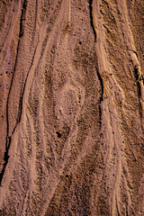 Abstract sand texture at kaolin mine