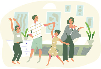 Tiny people watch video with remote control and television multimedia box. Smart TV box, smart tv console, make your TV smart concept. Bright vibrant violet vector isolated illustration