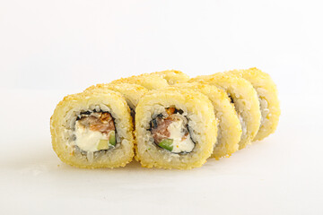 Japanese tempura roll with fish