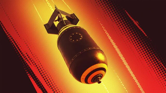 Air bomb comics style animation