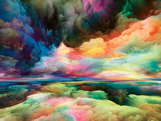 Obraz na płótnie Canvas Conceptual Land and Sky