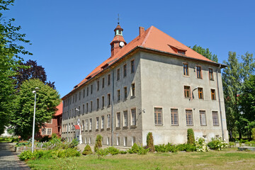 Fototapeta na wymiar Lyceum building No. 1 (Pillau School, 1903). Baltiysk, Kaliningrad region