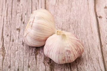 Fresh ripe and tasty garlic