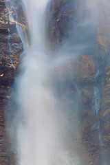 Pure Water: water spray coming off a large waterfall. 