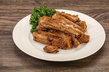 Stewed pork ribs with spices