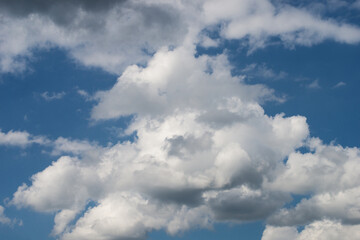 Naklejka na ściany i meble Closeup of beautiful cloudy sky background