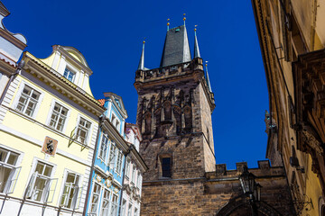 Fototapeta na wymiar Powder Tower of Prague in Czech Republic