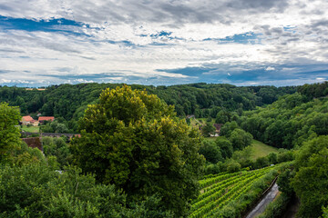 Fototapeta na wymiar The countryside of Franconia, Germany