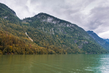 Fototapeta na wymiar Landscape of the Konigsee Lake, Germany