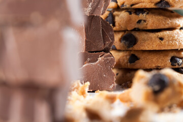 large chunks of milk chocolate