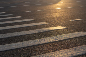 Pedestrian crossing on the highway.