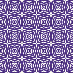 Arabesque hand drawn pattern. Purple symmetrical