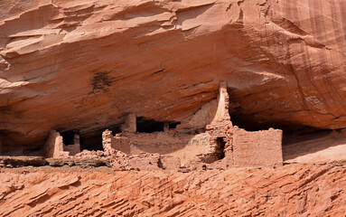 the ancient native american first ruins at canyon de chelly national monument in northern arizona